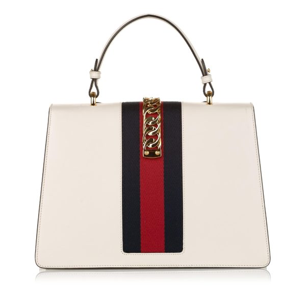 Gucci Medium Embroidered Leather Sylvie Satchel Online