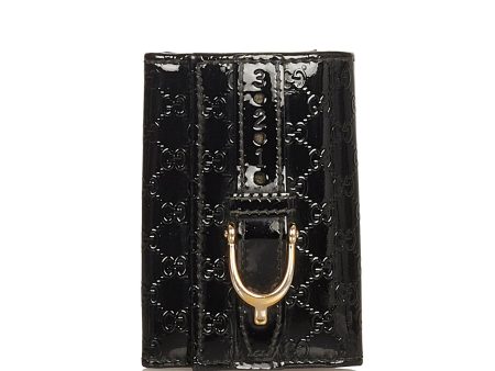 Gucci Microguccissima Nice Patent Leather Key Holder on Sale