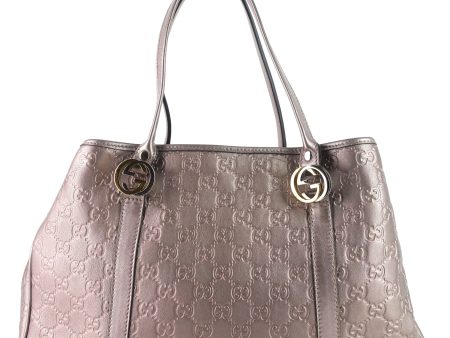 GG Twins Medium Metallic Guccissima Leather Bag Online now