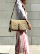 GUCCI MARRAKECH MESSENGER GG CANVAS MEDIUM IN BEIGE BROWN Online Hot Sale