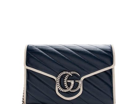 Gucci Matelasse Leather Torchon GG Marmont Mini Chain Bag Discount