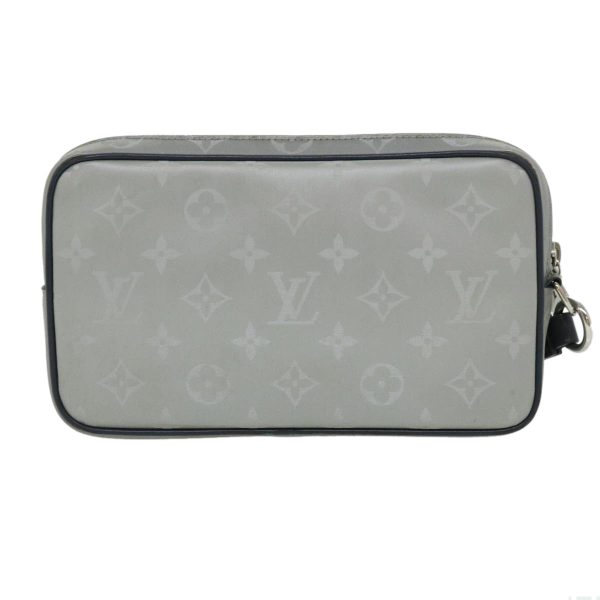 LOUIS VUITTON Monogram satellite alpha Clutch Bag Silver M44171 32344A Online