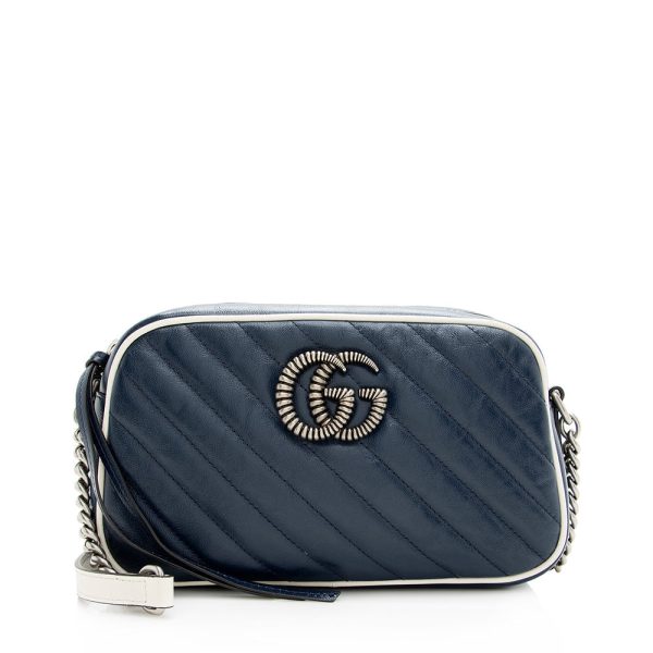 Gucci Matelasse Leather GG Marmont Small Torchon Shoulder Bag For Sale