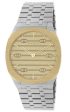 GUCCI  GUCCI 25H  Steel and 18k Gold Plated Watch YA163403 on Sale