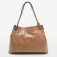 Gucci  Beige Patent Leather Medium Soho Chain Tote Sale