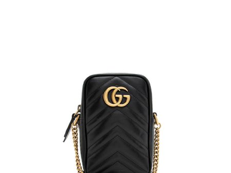 Gucci Matelasse Leather GG Marmont Mini Crossbody Bag Fashion