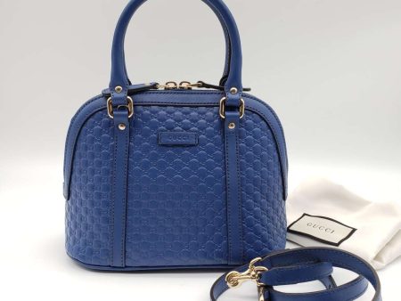 Gucci Micro Guccissima Blue Handbag and Shoulder Bag Sale