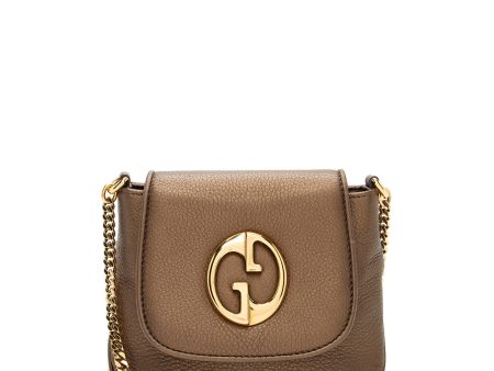 Gucci Metallic Leather 1973 Small Shoulder Bag For Cheap