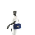 GUCCI Medium Marmont Matelasse Velvet Blue- OUTLET FINAL SALE For Discount