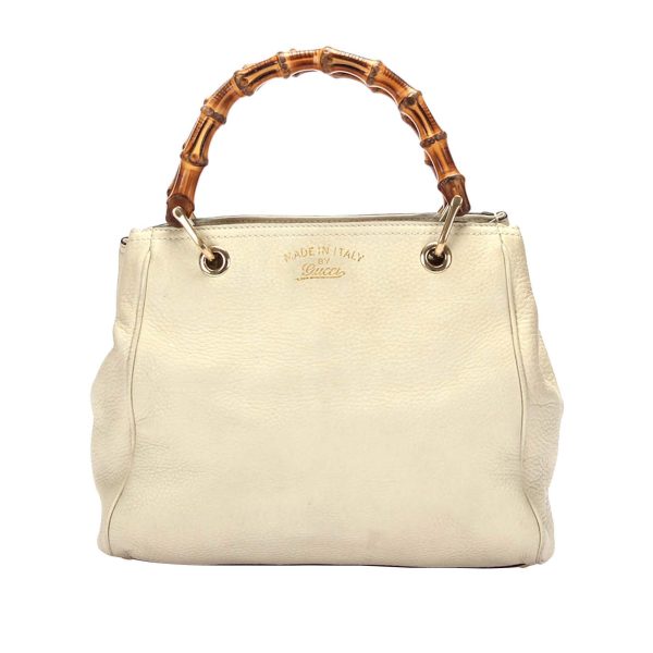 Gucci Bamboo Shopper Leather Satchel Online Hot Sale