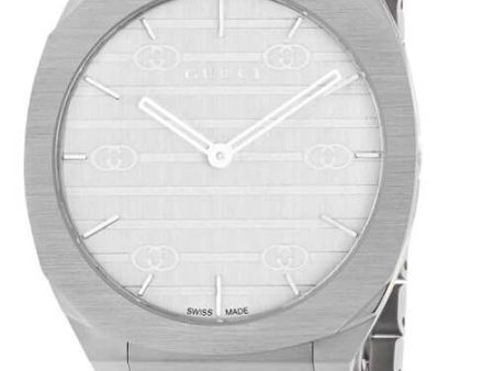 GUCCI  GUCCI 25H  Steel Watch YA163407 For Cheap