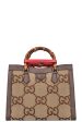 GUCCI Diana Bag Jumbo GG Canvas Brown on Sale