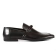 Gucci Men Designer Shoes Smooth Black Leather Classic Loafers - 121471 (GGM1538) Cheap