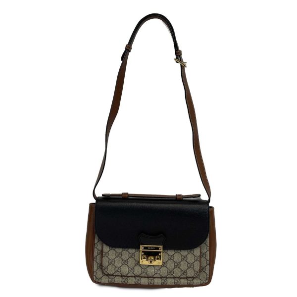 GUCCI - Padlock Mini Monogram Brown Top Handle - Crossbody   Shoulder Bag For Cheap