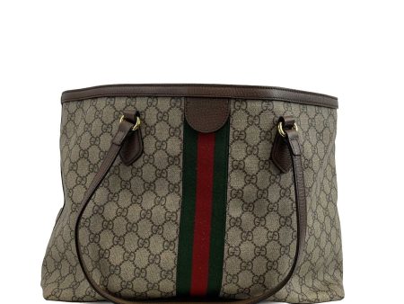 GUCCI - Good - Ophidia GG Medium Shoulder Tote - Beige & Ebony - Handbag on Sale