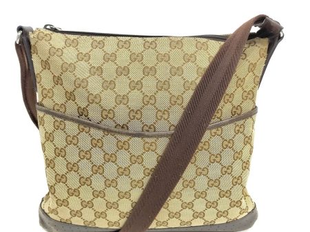 Gucci  Brown Canvas Crossbody Bag Online now