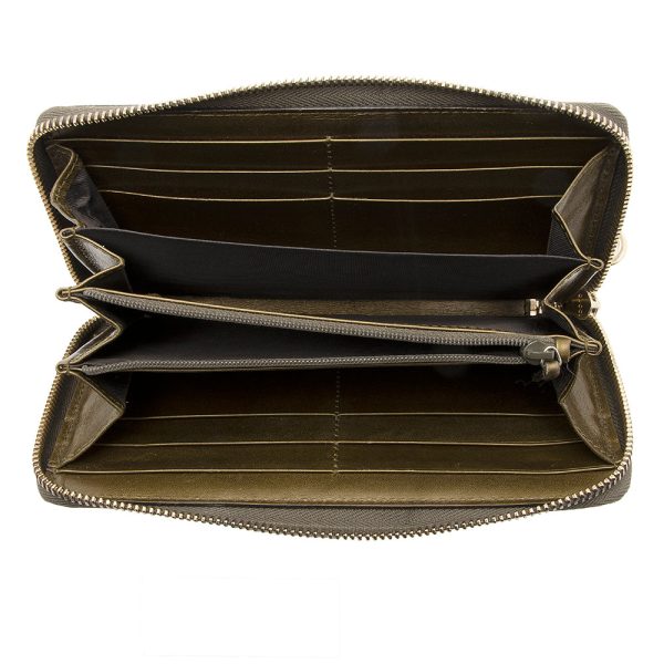 Gucci Metallic Microguccissima Zip Around Wallet Online Sale