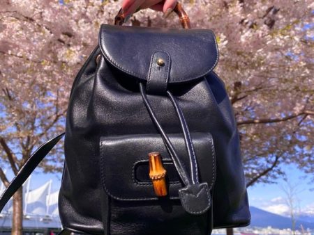 GUCCI mini bamboo leather backpack Online Hot Sale