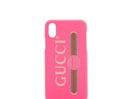 Gucci Canvas Logo iPhone X Case Online