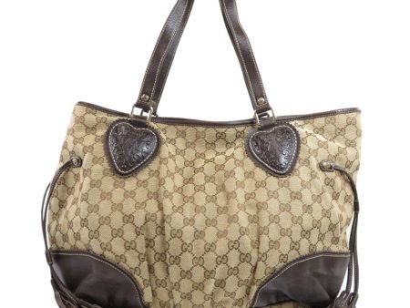 Gucci 211954 GG tote bag canvas ladies For Cheap