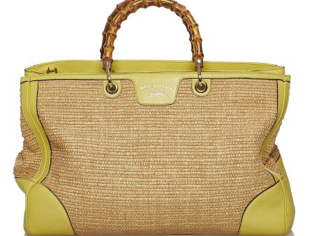 Gucci Bamboo Raffia Satchel Online Sale