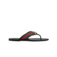 Gucci Men s Shoes Black, Red & Green Calf-Skin leather   Fabric Sandals (GGM1722) Supply