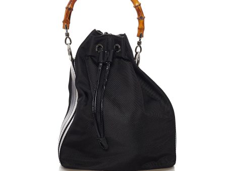 Gucci Bamboo Nylon Bucket Bag Online now