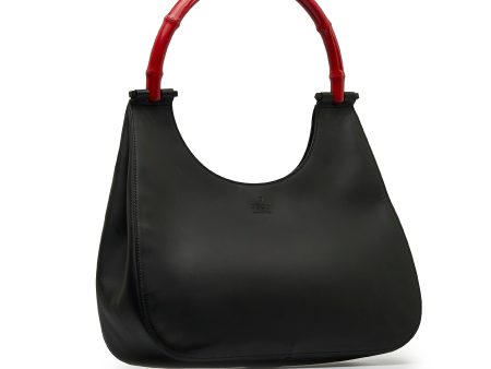 GUCCI Bamboo Leather Handbag Hot on Sale