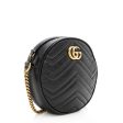 Gucci Matelasse Leather GG Marmont Round Mini Shoulder Bag Sale