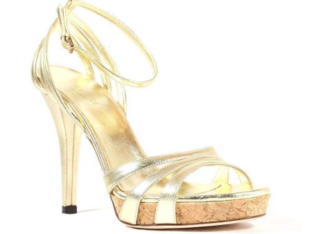 Gucci Designer Shoes for Women Gold high heel designer Sandals 190885 For Discount