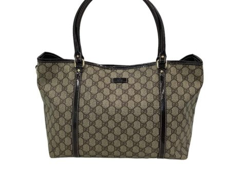 Gucci (Gucci) GG Pattern Tote Bag PVC Coated Canvas Brown Enamel 197953.213048 Women s Online Sale