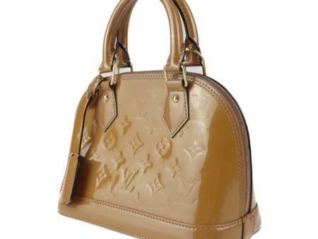 LOUIS VUITTON Alma BB Handbag M91585 Monogram Vernis Rose Vereur Beige Gold Hardware 2WAY Shoulder Bag Vuitton Online