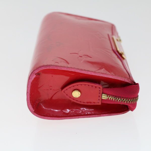 LOUIS VUITTON Monogram Vernis Trousse Cosmetic Pouch Rose Pop M93647 Auth 49159 Online now