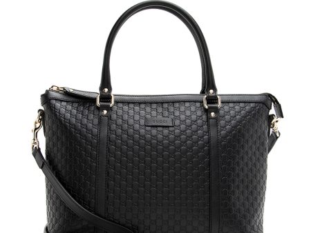 Gucci Microguccissima Leather Zip Top Tote Online Sale