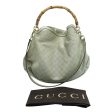 GUCCI  Gg  Embossed Bamboo Top Handle Hobo Bag Online now