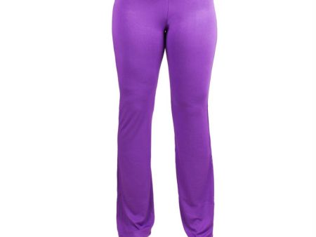 X-Large Purple Relaxed Fit Yoga Pants For Sale