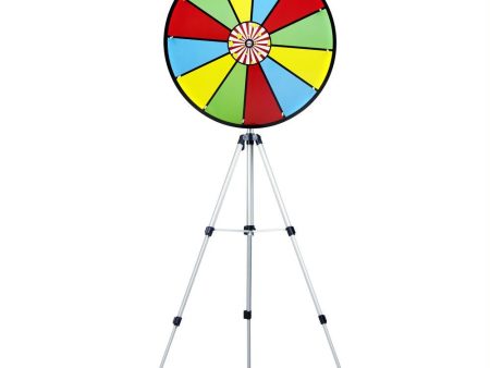 24  Color Dry Erase Prize Wheel w- Floor Stand For Sale