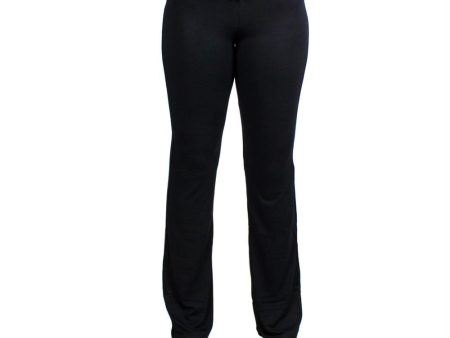 Large Black Relaxed Fit Yoga Pants For Cheap