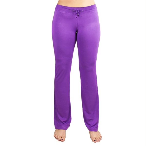 Large Purple Relaxed Fit Yoga Pants Discount