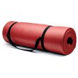 Extra Thick (3-4in) Yoga Mat - Red For Discount