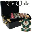 500 Ct Standard Breakout Nile Club Chip Set - Mahogany Case For Discount