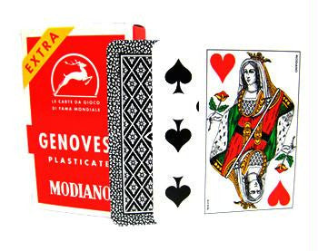 Deck of Genovesi Italian Regional Playing Cards Supply