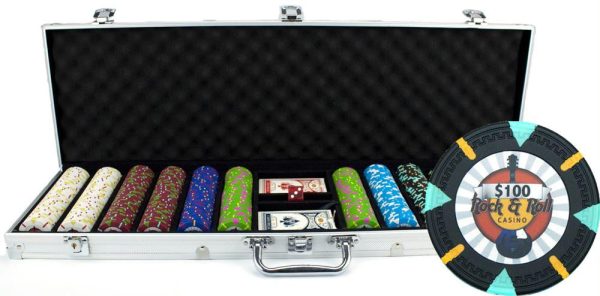 600Ct Claysmith Gaming  Rock & Roll  Chip Set in Aluminum Online