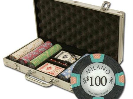 300Ct Custom Claysmith Gaming  Milano  Chip Set in Aluminum For Sale