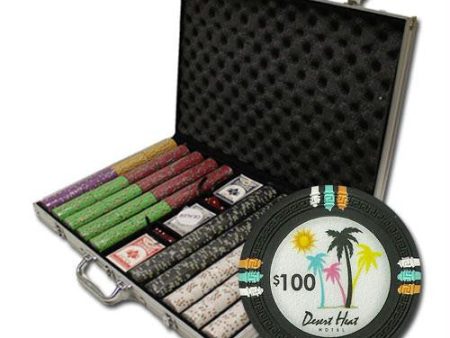 1000Ct Claysmith Gaming  Desert Heat  Chip Set in Aluminum Sale