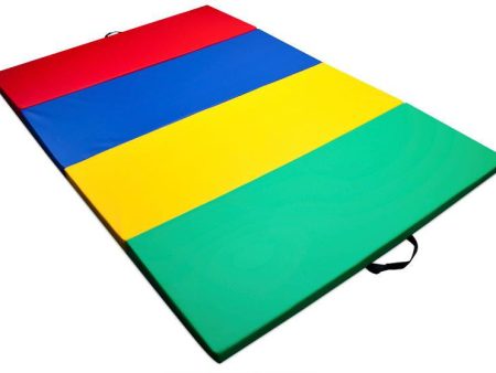 Mixed Rainbow Children s and Gymnastics 4  x 6  Tumbling Mat Online