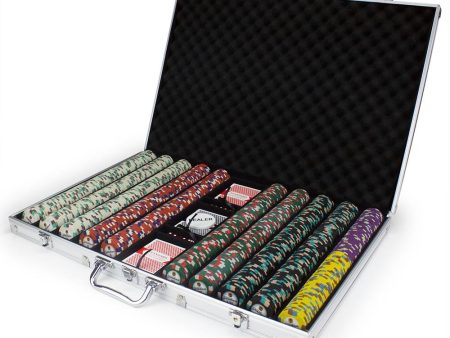 1000ct Claysmith Gaming Showdown Chip Set in Aluminum Online Sale