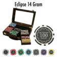 300 Ct Custom Breakout Eclipse 14 Gram Chips - Walnut Fashion