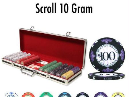 500 Ct - Custom Breakout - Scroll 10 G - Black Aluminum Fashion