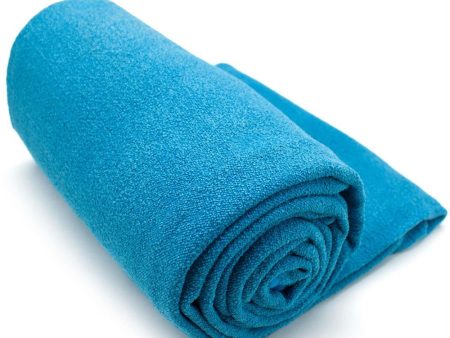 Blue Non-Slip Microfiber Hot Yoga Towel with Carry Bag Online Hot Sale